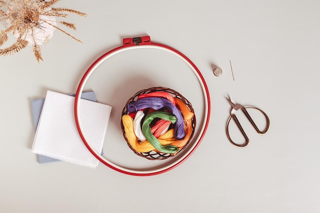 Haft na kole do haftowania